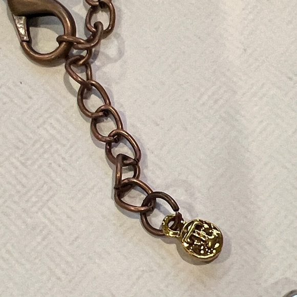 Treska Colorful Multi-Panel Enamel Statement Necklace - Green, Blue, Red - Picture 3 of 3